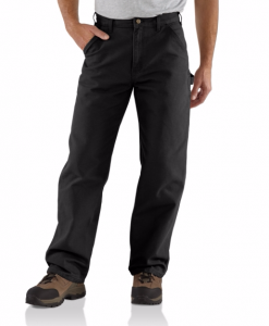 CARHARTT WASHED DUCK WORK PANT BLACK