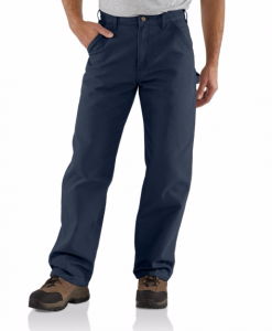 CARHARTT WASHED DUCK WORK PANT PETROL BLUE