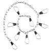 eagle claw 9 snap chain stringer 46"