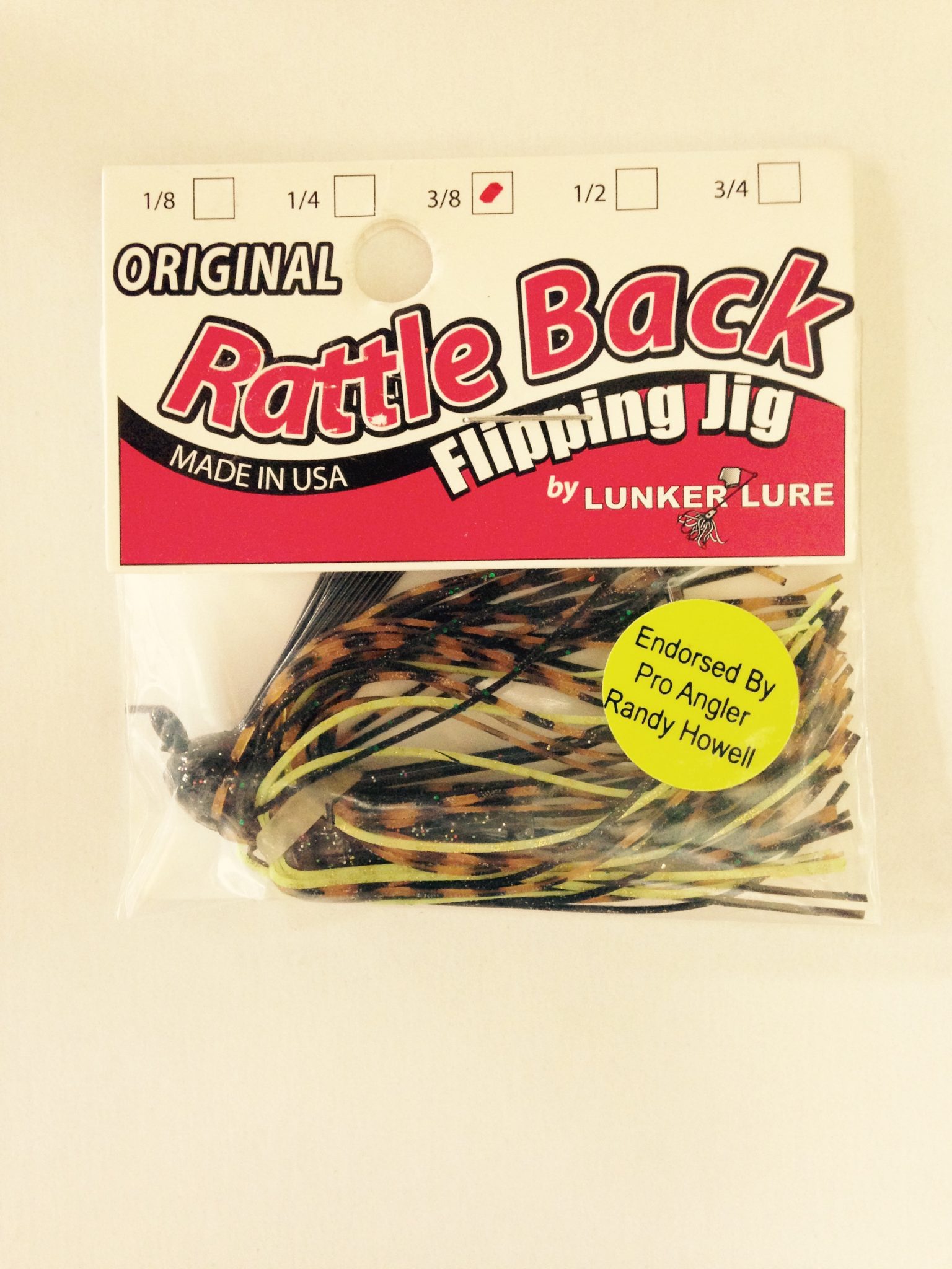 Lunker Lure Original Rattle Back Flipping Jig 3/8 Oz.