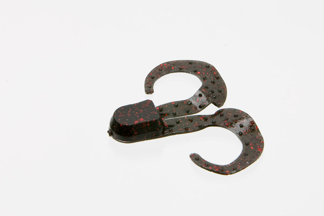 thumbnail image 2 of Zoom Swimmin Chunk - 3in - Green Pumpkin Red 2 of 14