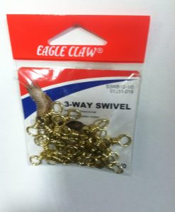 eagle claw 3- way swivel 12 pk.