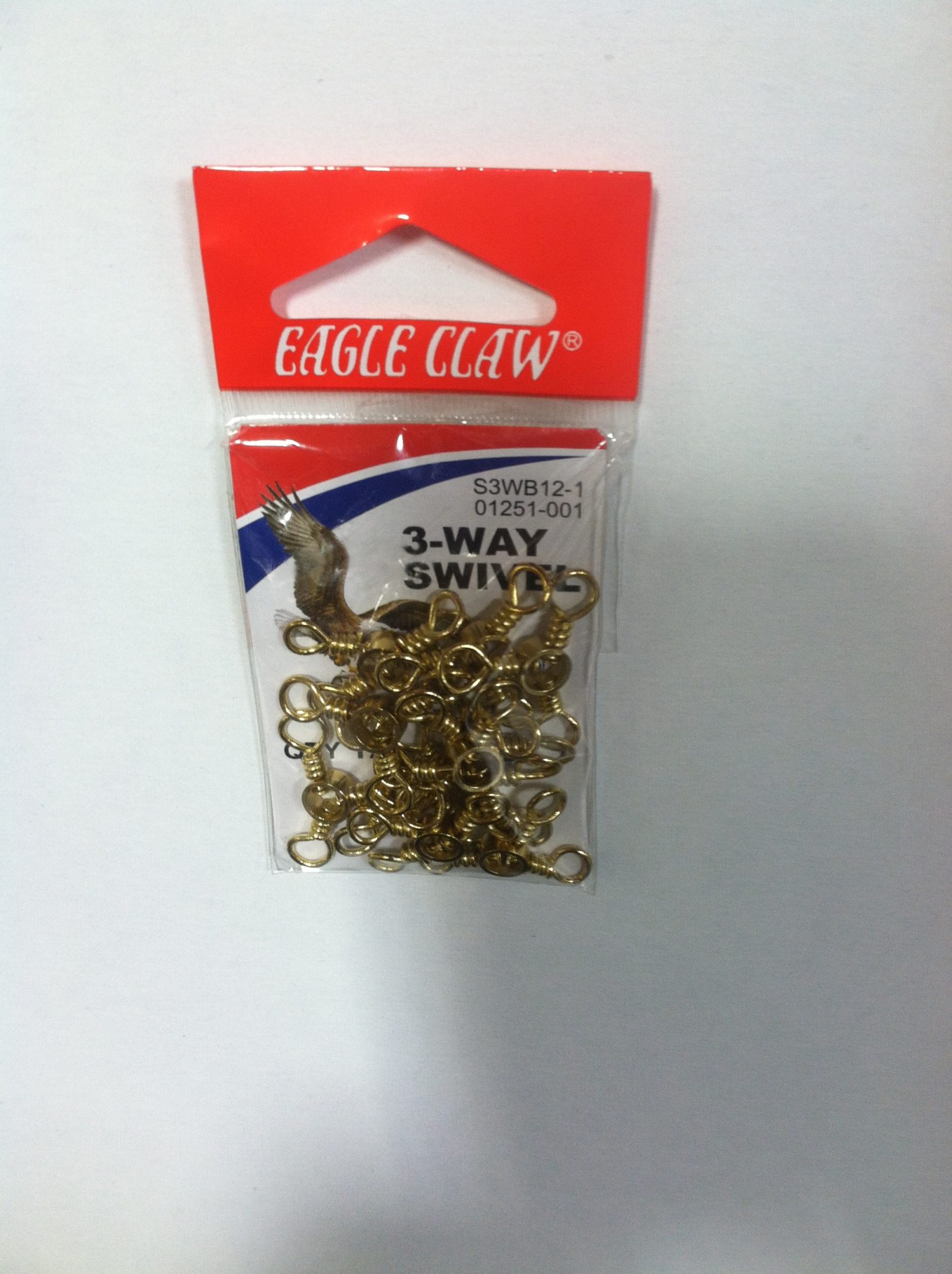 Eagle Claw 3- Way Swivel 12 Pk. - Fishing