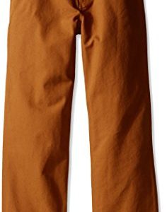 carhartt big boys' adjustable waist dungaree pant, carhartt brown