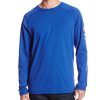 carhartt men's force cotton delmont sleeve graphic t-shirt nautical blue
