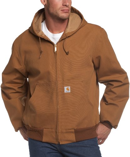 carhartt men's thermal lined duck active jacket j131 carhartt brown