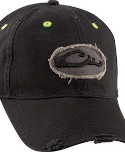 drake cotton frayed logo cap