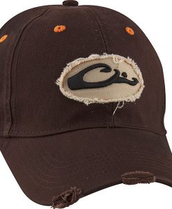 drake cotton frayed logo cap
