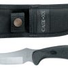 case cutlery 362 case ridgeback hunter with stainless steel fixed blade and black zytel handle black