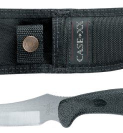 case cutlery 362 case ridgeback hunter with stainless steel fixed blade and black zytel handle black