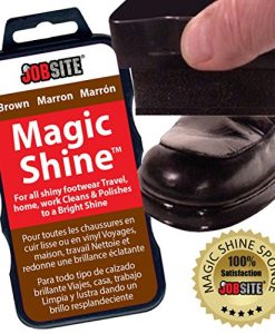 jobsite instant express leather boot & shoe shine sponge brown