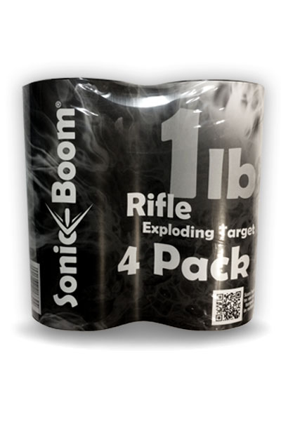 sonic boom 1lb rifle exploding target- orange 4 pack