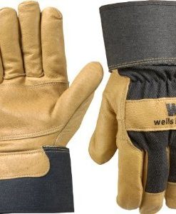 wells lamont grain pigskin leather palm gloves