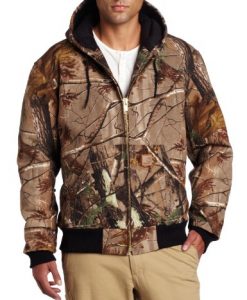 carhartt men's quilted flannel lined camo active jacket,camo