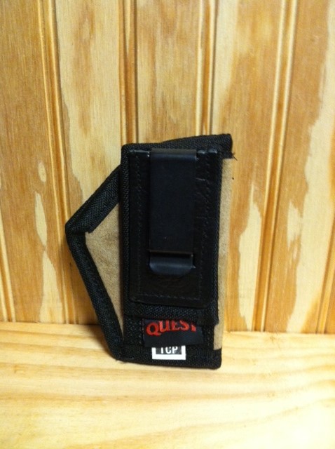 quest leather in-pant tuckable holster (.25 cal.)