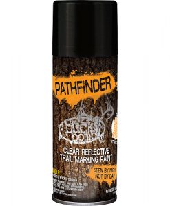 the buck bomb pathfinder clear reflective trail marking paint
