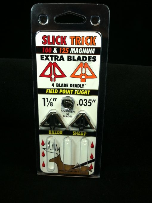 slick trick magnum replacement blades 100/125 grain 4 pk.