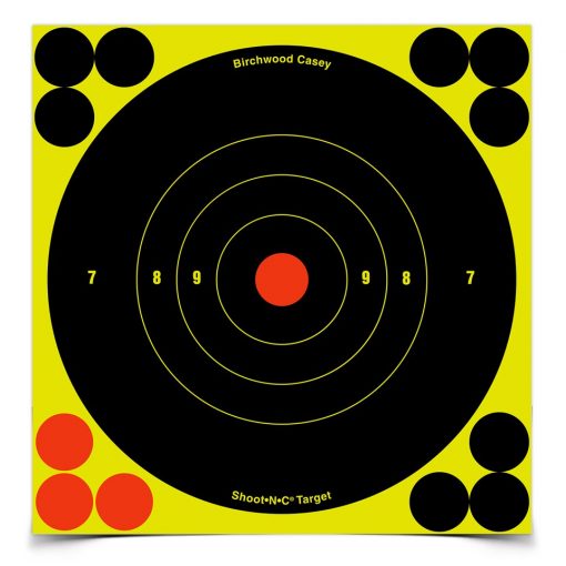 birchwood casey shoot•n•c 6" bull's-eye, 12 targets