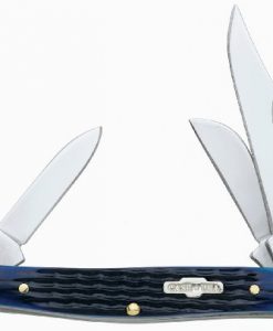 case 2806 blue bone 6344 ss medium stockman knife