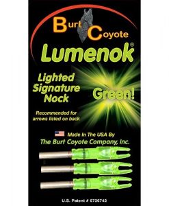 burt coyote lumenok lighted signature nock 3 pk.