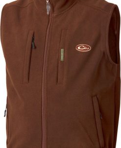 drake mst-windproof-fleece-layering-vest-s-brown