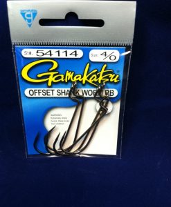 gamakatsu offset shank worm-round bend 5 pk.