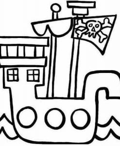 paint-a-doodle 12 x 12 pirate ship painting kit