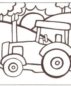 paint-a-doodle 12 x 12 tractor painting kit
