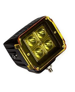 Race Sport Street Series 3x3" 16W 4-LED CREE Cube Spot Light w/ Amber Cover