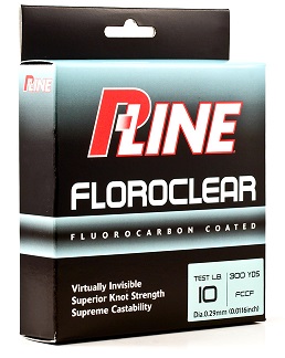 P-Line Floroclear Fluorocarbon Coated Fishing Line 12 lb./300 yd