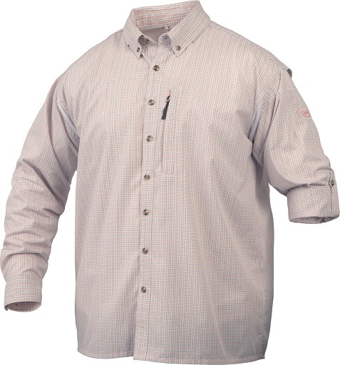 Drake Men's Delta Shirt W/ Vented Back Long Sleeve