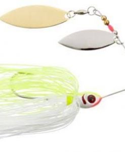 BOOYAH DOUBLE WILLOW SPINNERBAIT CHARTREUSE WHITE