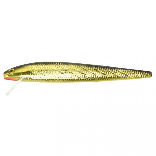 REBEL FISHING LURE JOINTED MINNOW GOLD BLACK