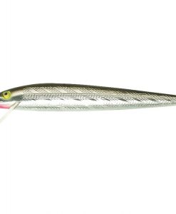 REBEL FISHING LURE JOINTED MINNOW SILVER BLACK