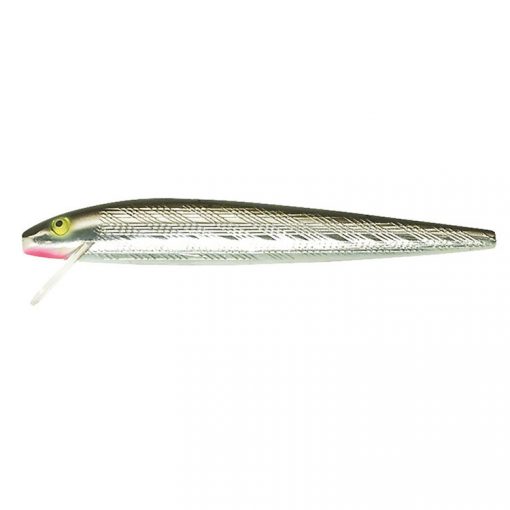 REBEL FISHING LURE JOINTED MINNOW SILVER BLACK