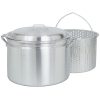 Bayou Classic 4024 24-Quart All Purpose Aluminum Stock pot with Steam and Boil Basket
