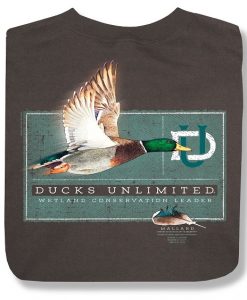 Ducks Unlimited Men's Drake Mallard In Flight SS T-Shirt
