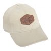 Calcutta Twill Cap with Hex Leather Patch