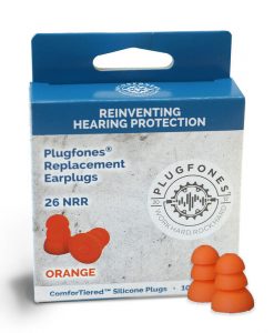 Plugfones Replacement Earplugs, Orange