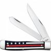 Case Knife Trapper Knife Red Stripes of Service Flag #07310
