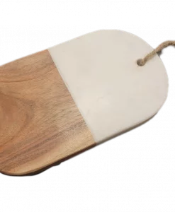 Ganz Marble And Acacia Wood Cheese Board #ER62336