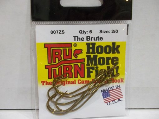 Tru Turn Brute Fishing Hooks - 2/0 #007ZS-2/0