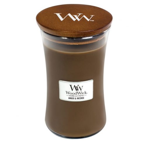 WoodWick Amber & Incense Large Candle