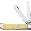 CASE 00029 Folding Pocket Knife 2-Blade Yellow Handle