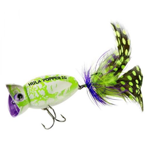 Arbogast Hula Popper 2' 3/8 Oz White Zombie #G761-536