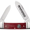 Case Knife Smooth Red G-10 Canoe #10649