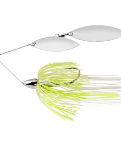 War Eagle Double Willow Spinnerbait - 3/8 Oz White Chartreuse #WE38NW45