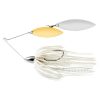 War Eagle Double Willow Spinnerbait-3/8 Oz White Silver #WE38NW01S