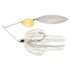 War Eagle Tandem Willow Spinnerbait-3/8 Oz White Silver #WE38NTH01S