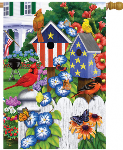 Briarwood Lane American Garden Birds House Flag #HFBL-H01232